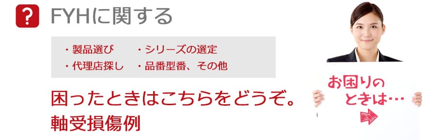 FYH製品・シリーズ・カタログ・代理店など、お困りの方はこちらをどうぞ - 軸受損傷例 | FYH